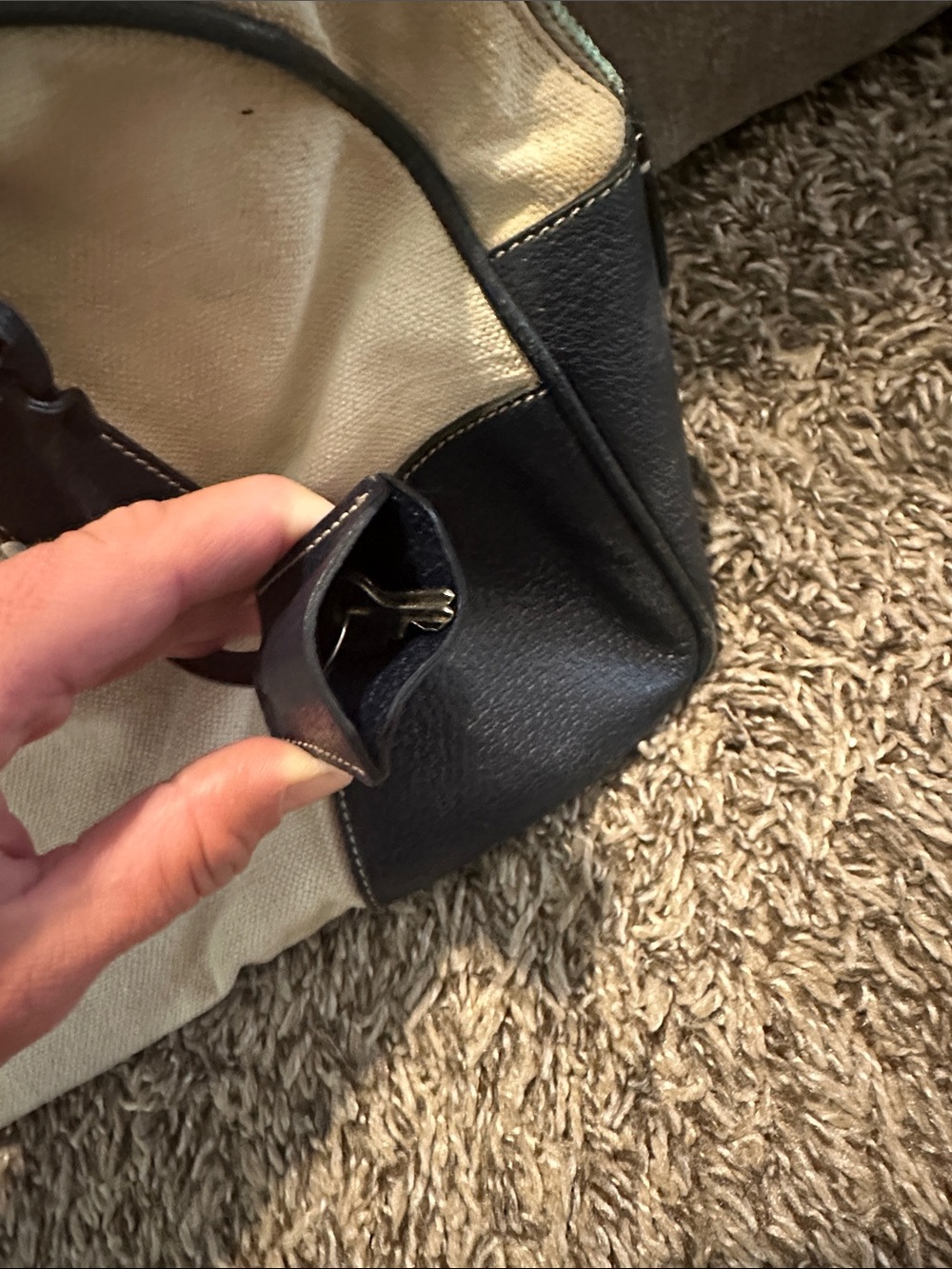 Vintage Prada canvas and leather handbag - Picture 5 of 14